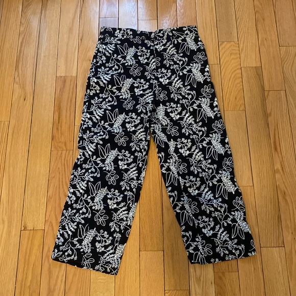 Zara Pants - Zara Embroidered Ankle Length Pants